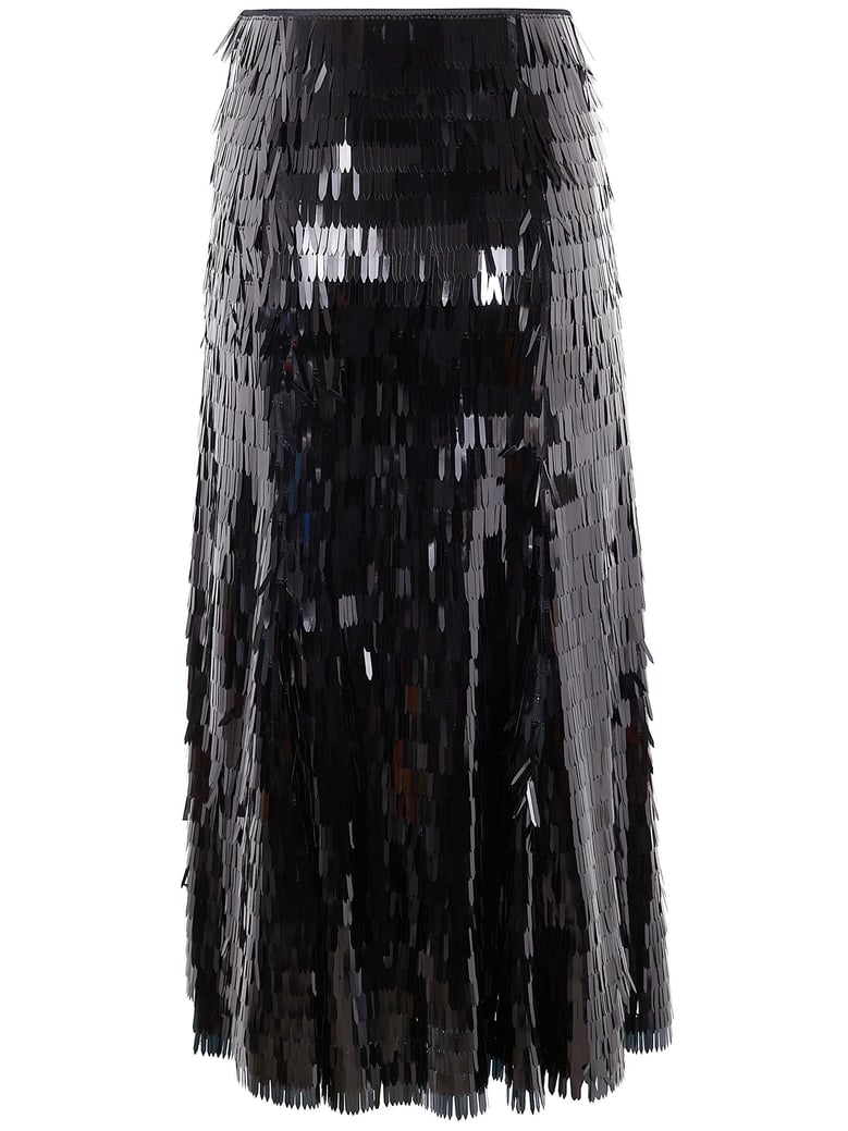 sequin midi skirt by Selfnex