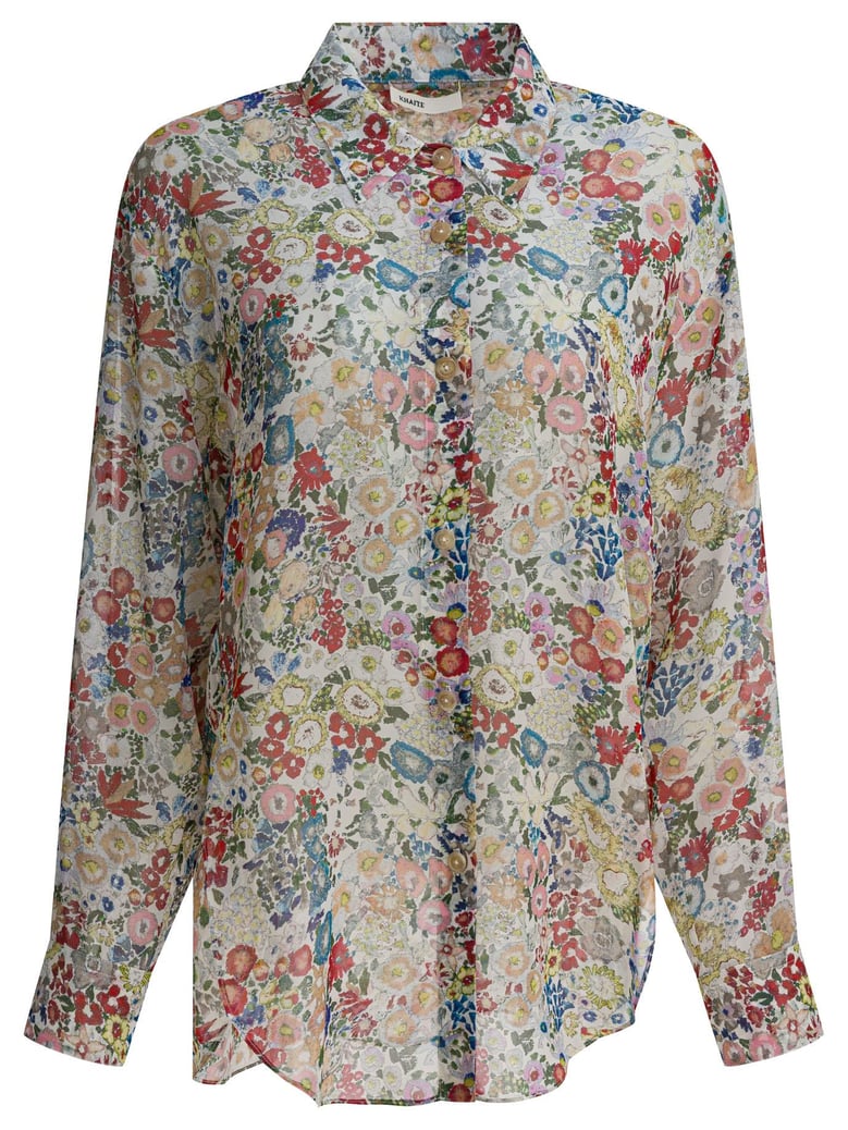 silk floral shirt by Selfnex