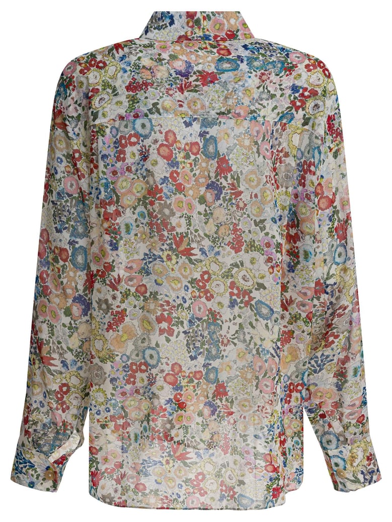 silk floral shirt by Selfnex