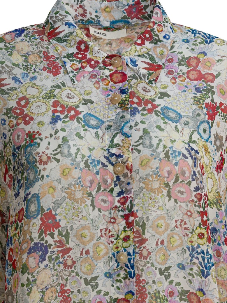 silk floral shirt by Selfnex