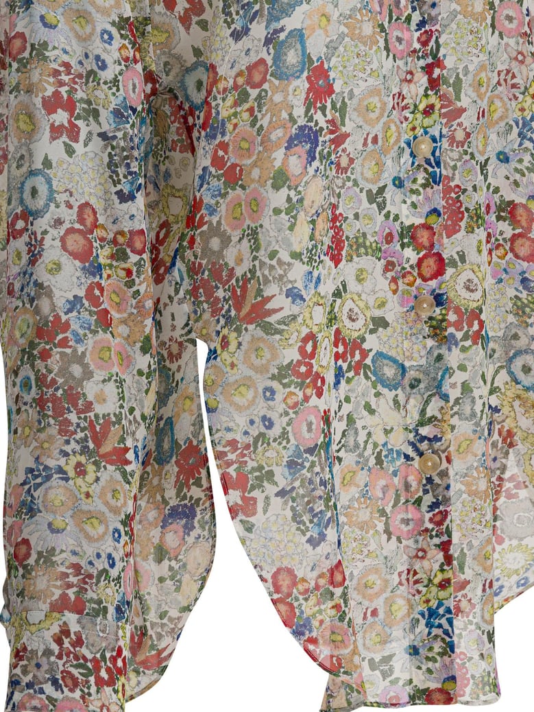 silk floral shirt by Selfnex