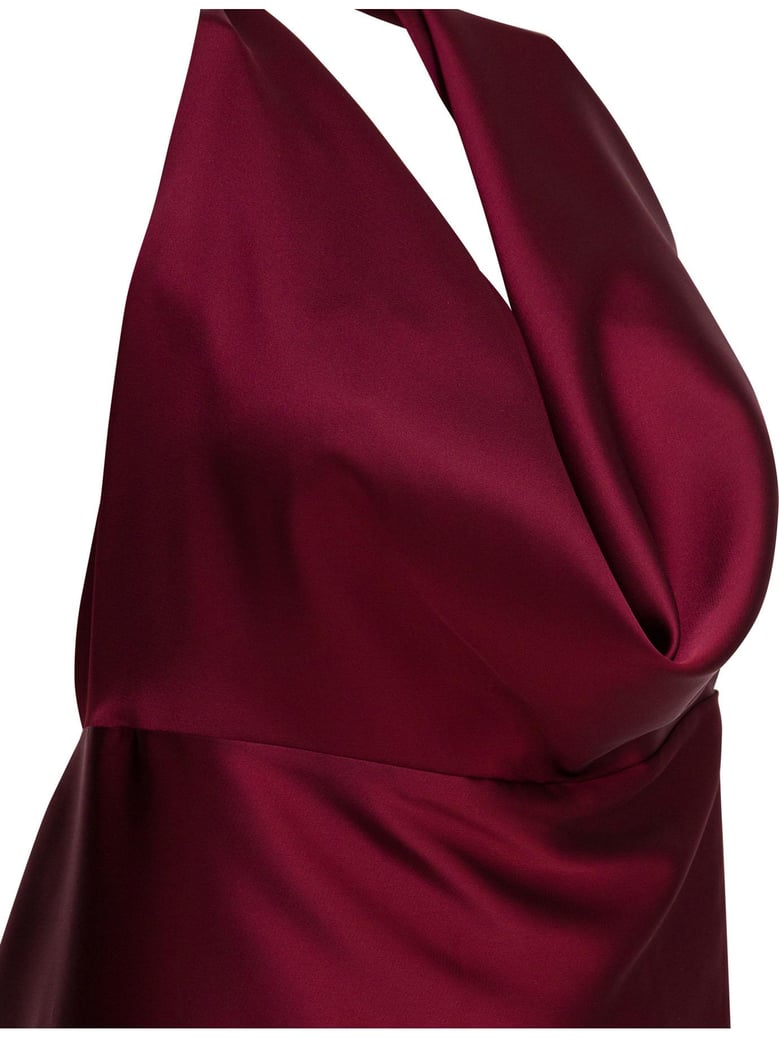 flared dress with american neckline by Selfnex