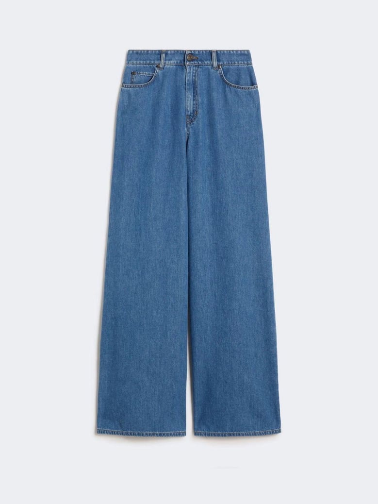 vega denim wide camal pants by Selfnex