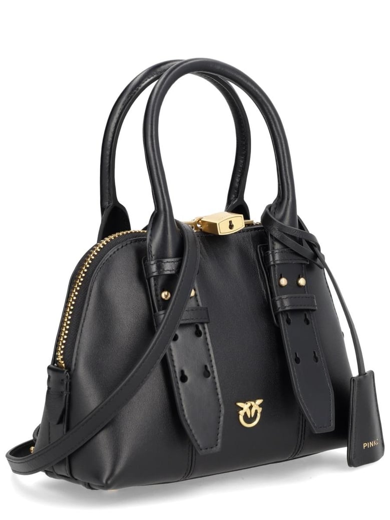 black calf leather handbag by Selfnex