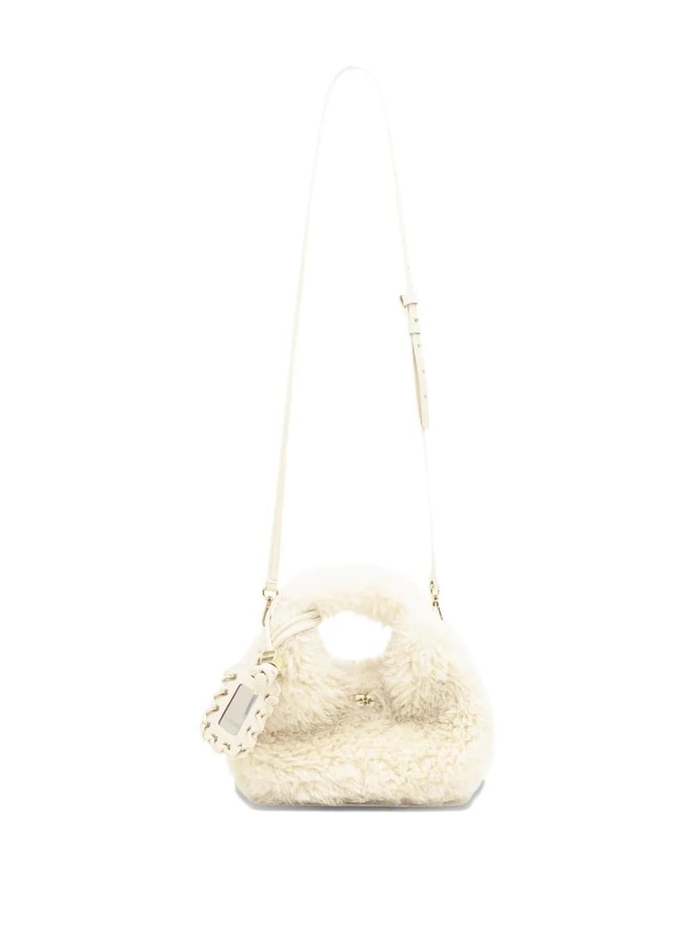 ivory recycled polyester handbag by Selfnex