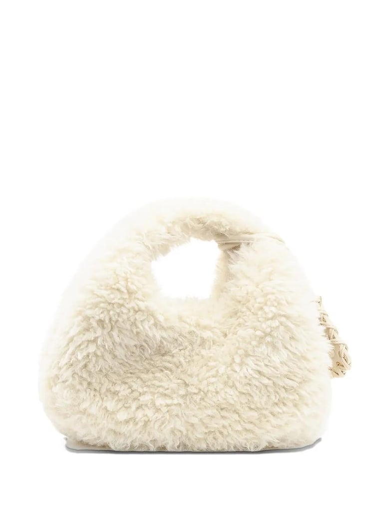 ivory recycled polyester handbag by Selfnex