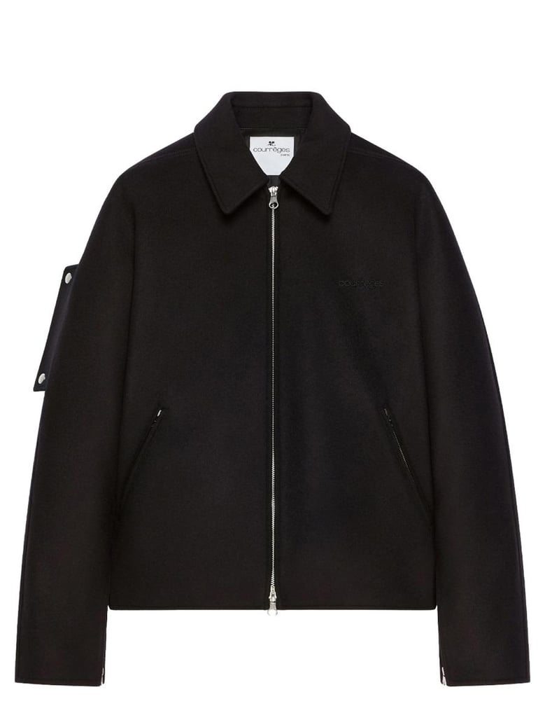 wool bomber jacket by Selfnex
