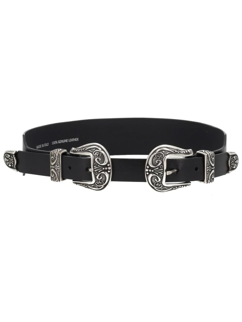 black cow leather belt by Selfnex