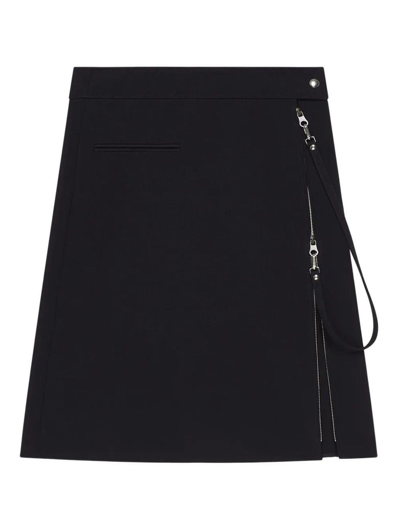 midi skirt with zipper by Selfnex