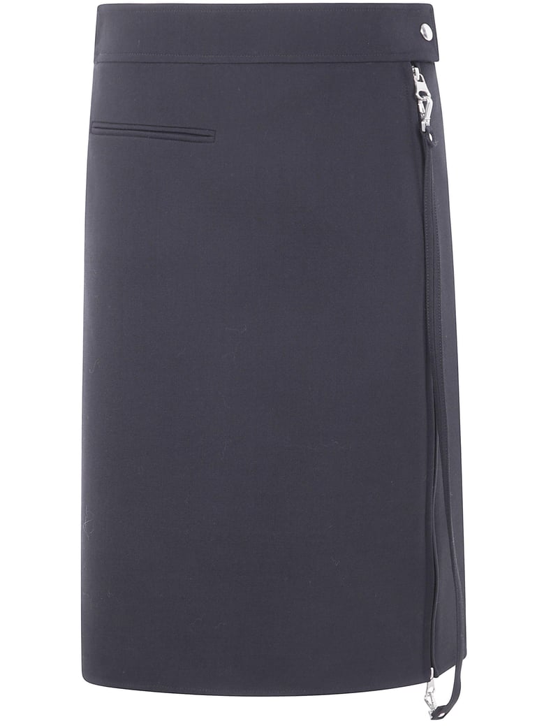 midi skirt with zipper by Selfnex