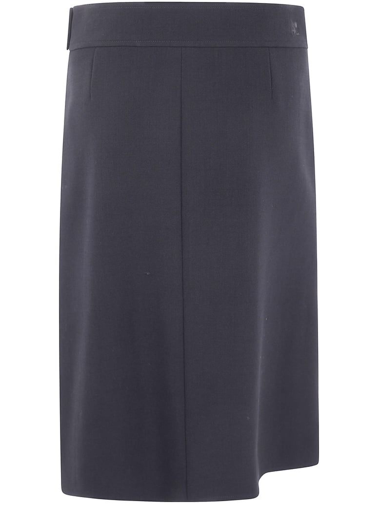 midi skirt with zipper by Selfnex