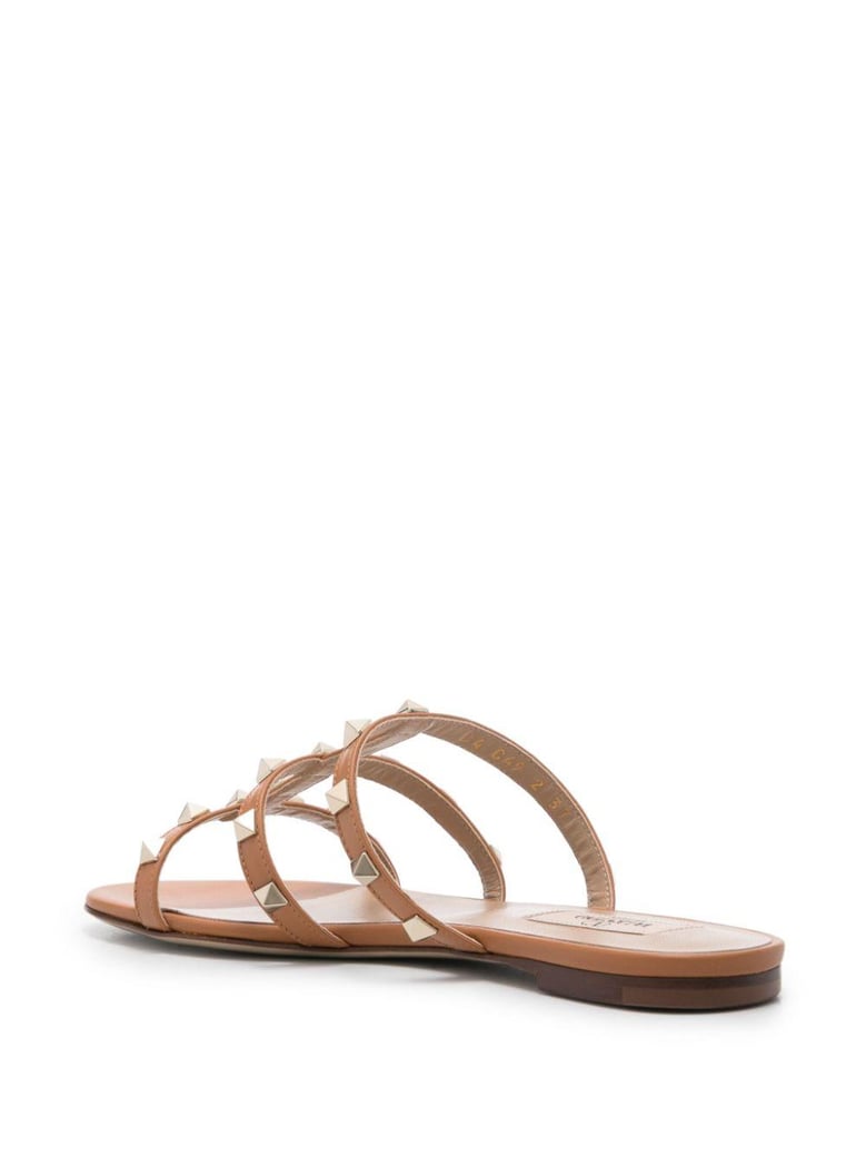 rockstud leather sandals by Selfnex