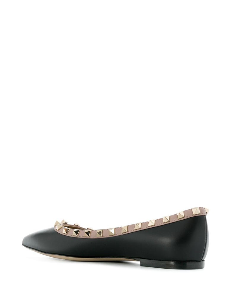 rockstud leather ballets by Selfnex