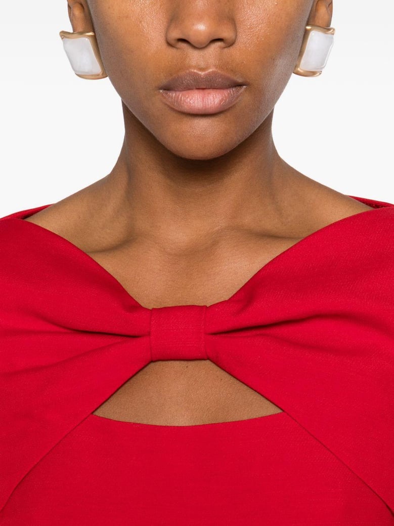 wool and silk mini dress by Selfnex