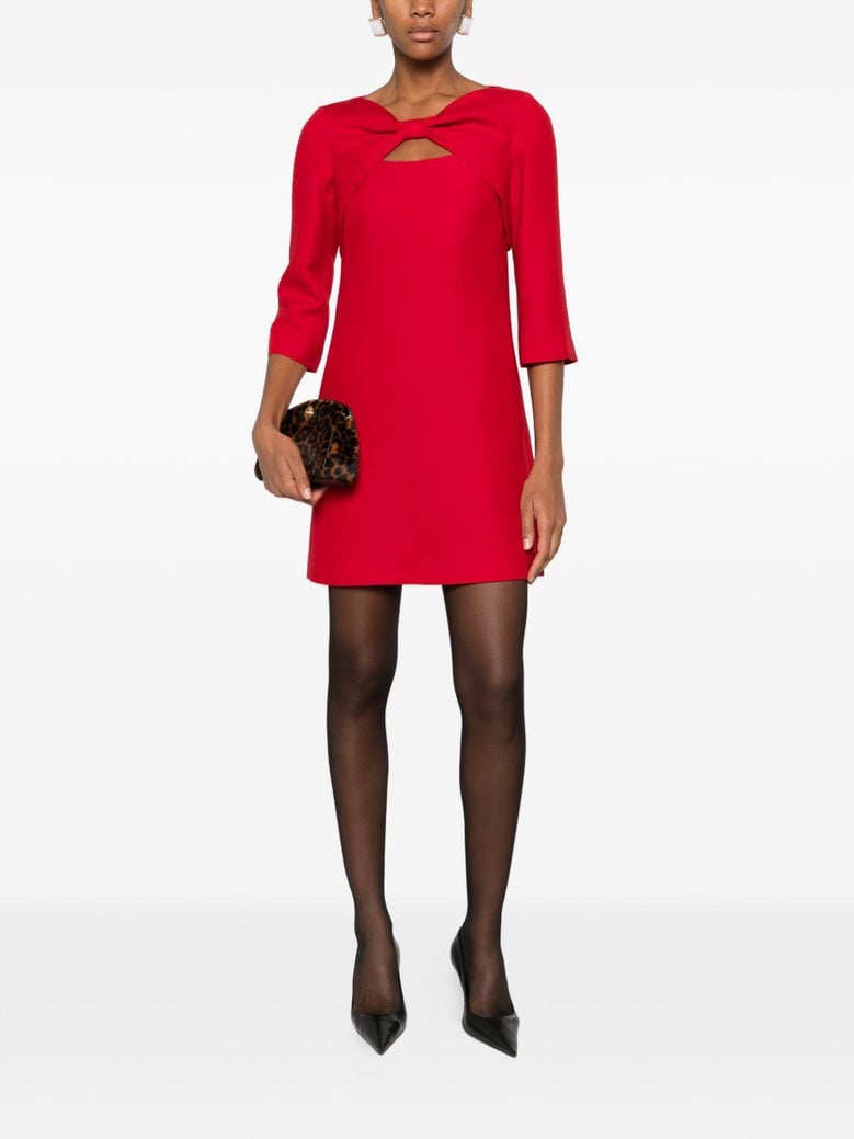 wool and silk mini dress by Selfnex