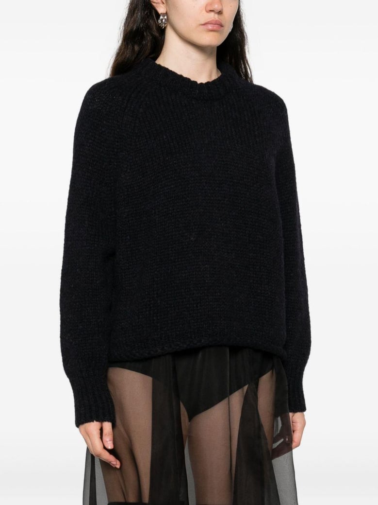 wool crewneck sweater by Selfnex
