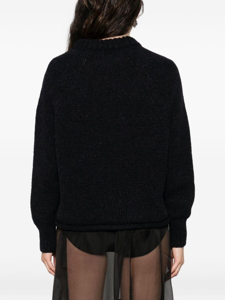 wool crewneck sweater by Selfnex