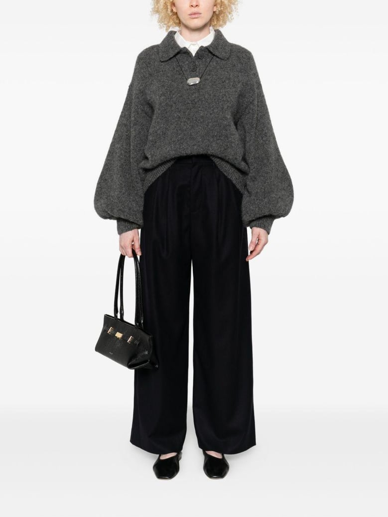 silk blend trousers by Selfnex