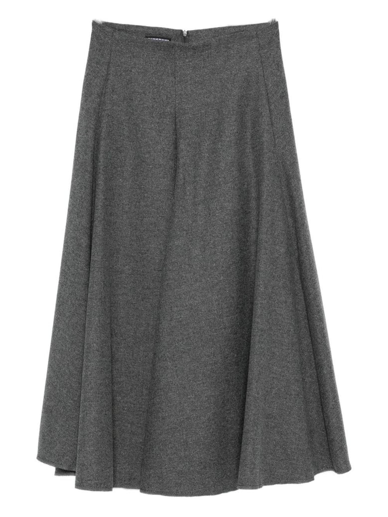 wool midi skirt by Selfnex