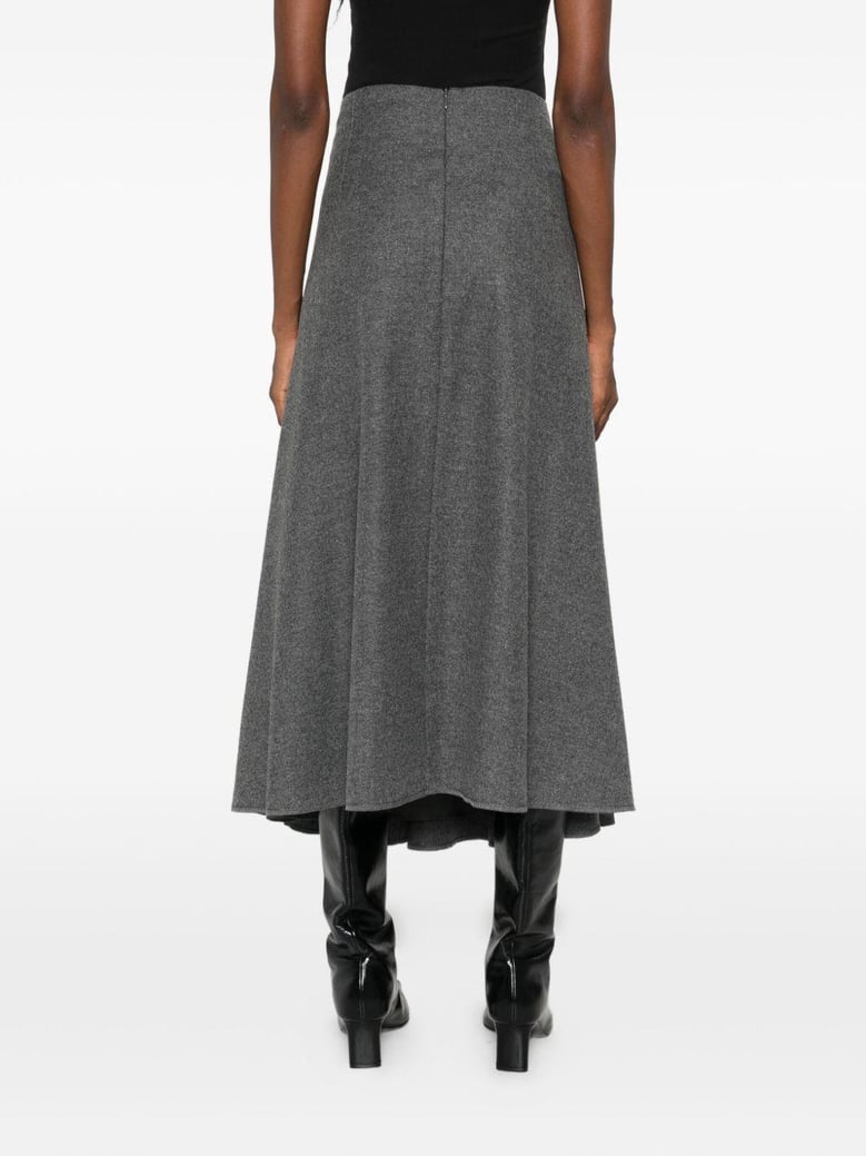 wool midi skirt by Selfnex