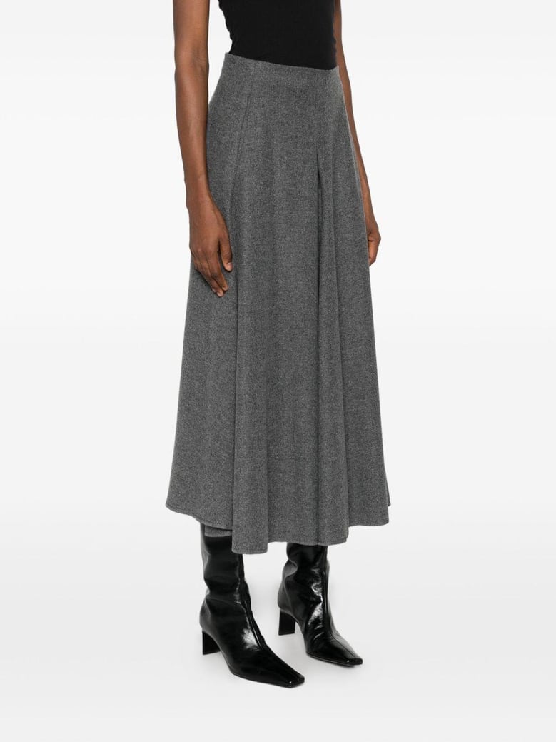 wool midi skirt by Selfnex