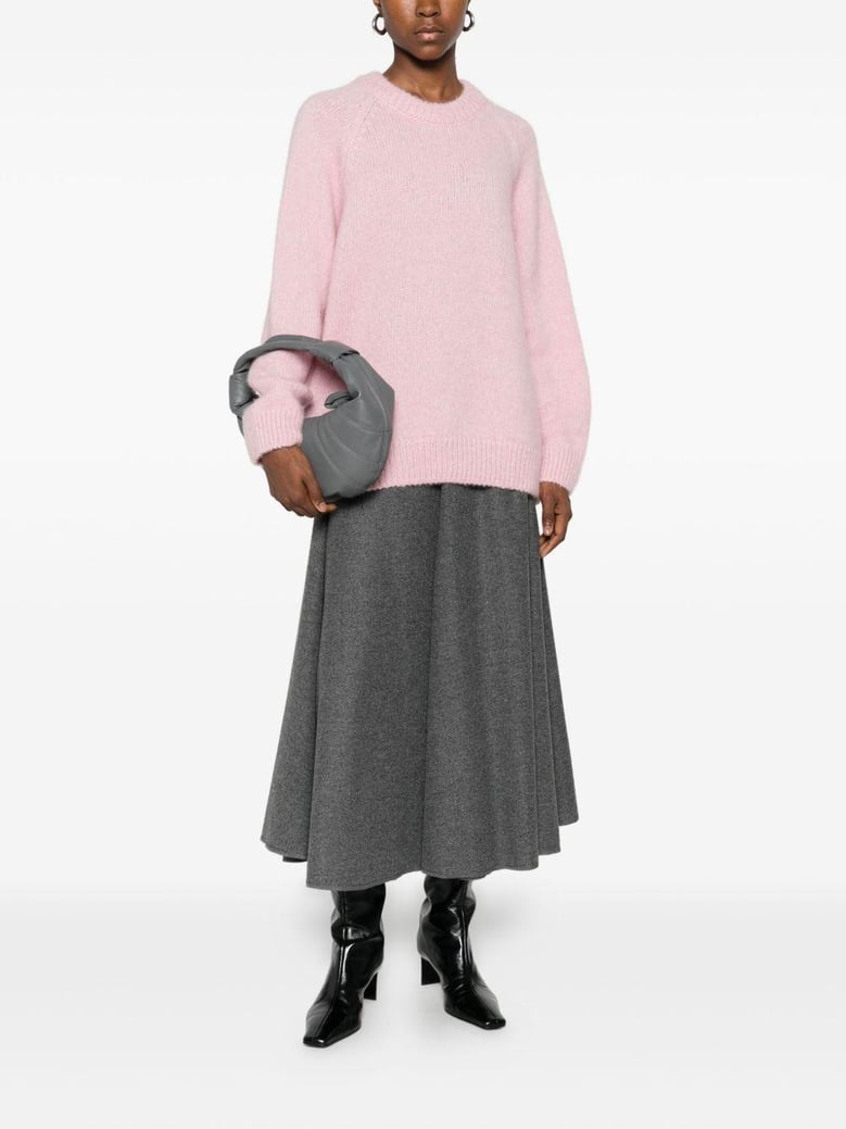 wool midi skirt by Selfnex