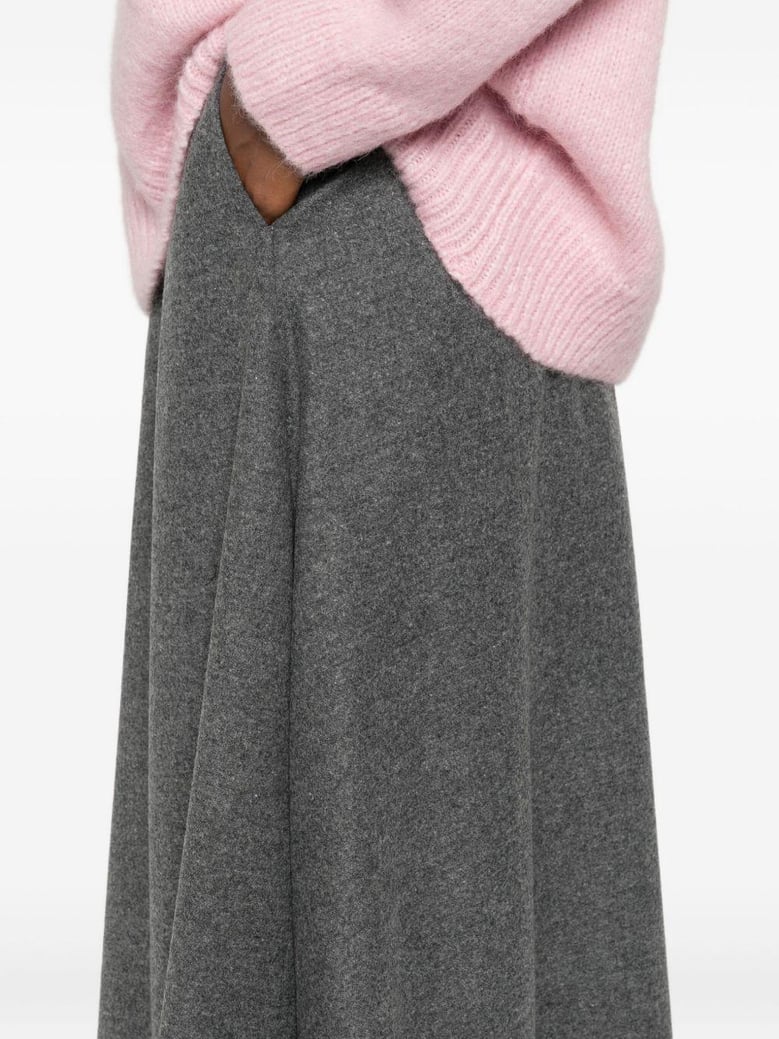 wool midi skirt by Selfnex
