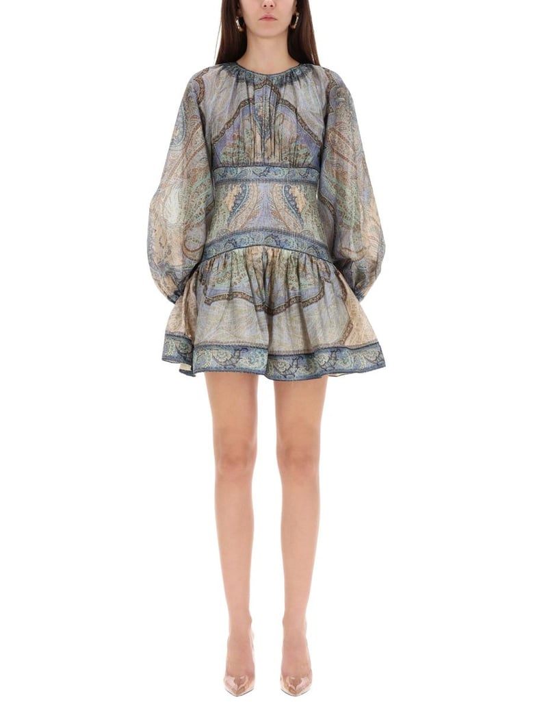 wanderlust cotton and silk mini dress by Selfnex
