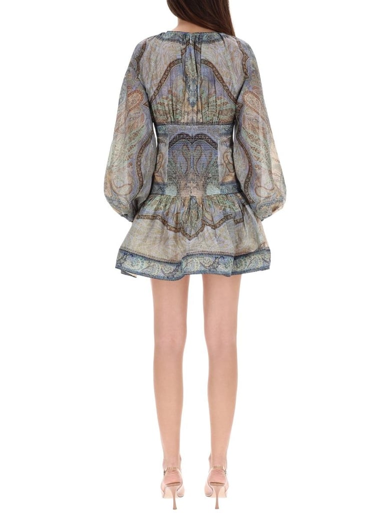 wanderlust cotton and silk mini dress by Selfnex