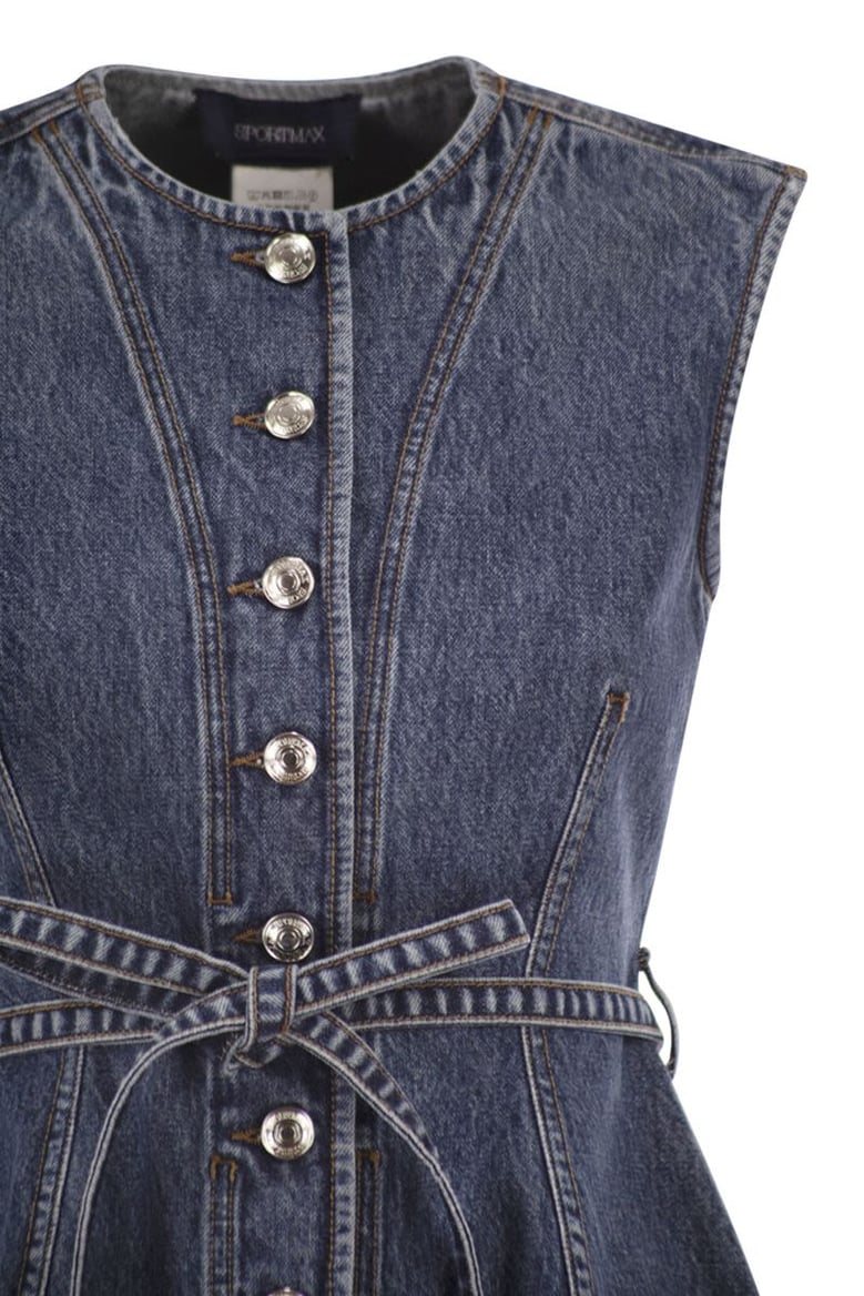 spddominio - denim sleeveless top by Selfnex