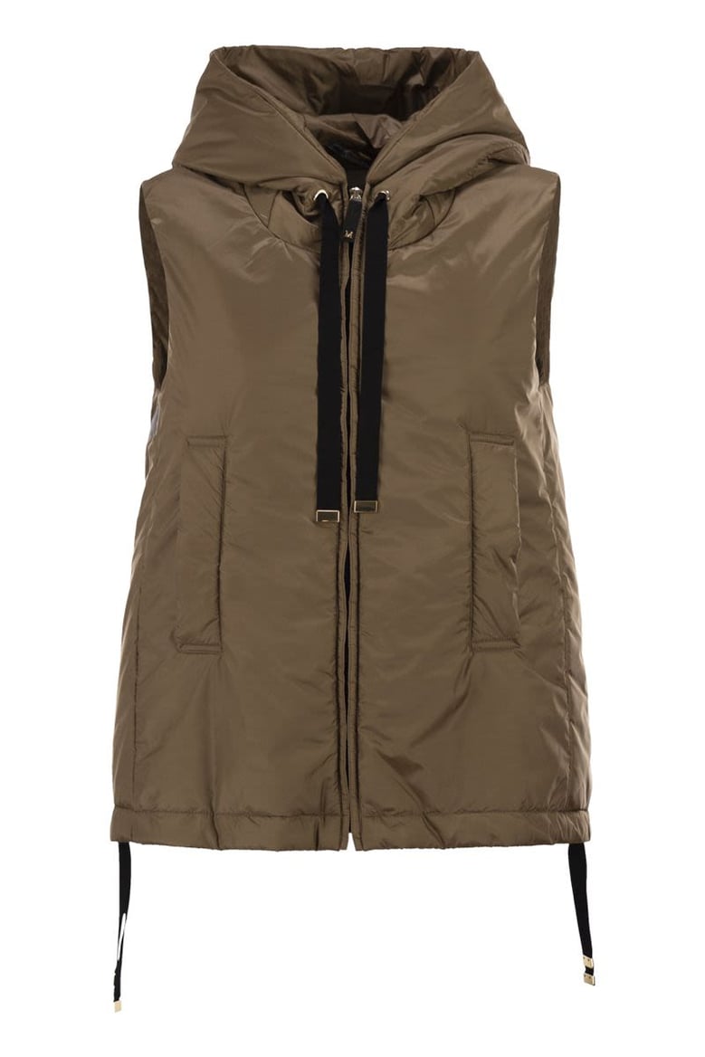 greengo - sleeveless in drip-proof technical fabric by Selfnex