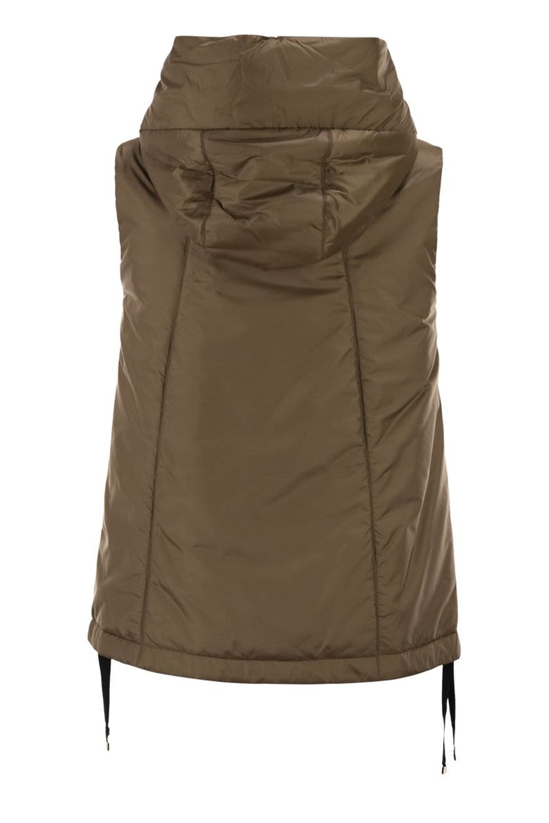 greengo - sleeveless in drip-proof technical fabric by Selfnex