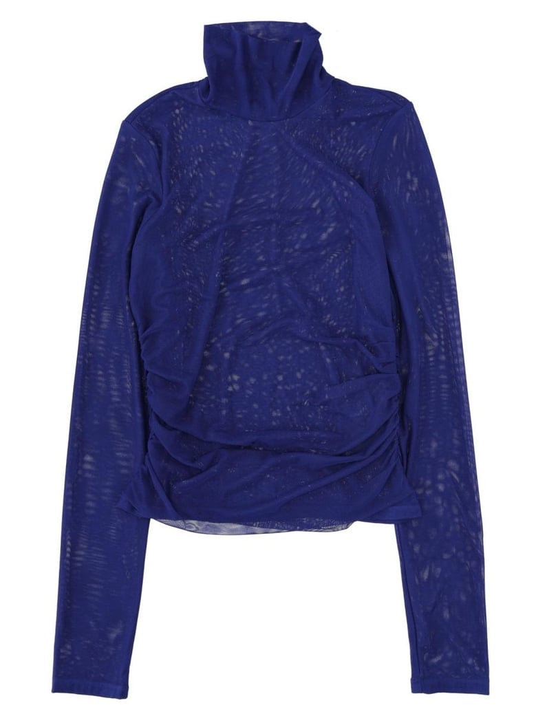 blue recycled polyester top by Selfnex