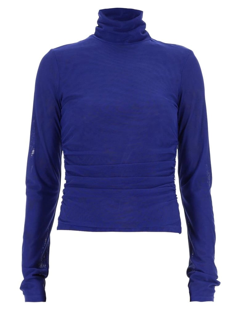 blue recycled polyester top by Selfnex