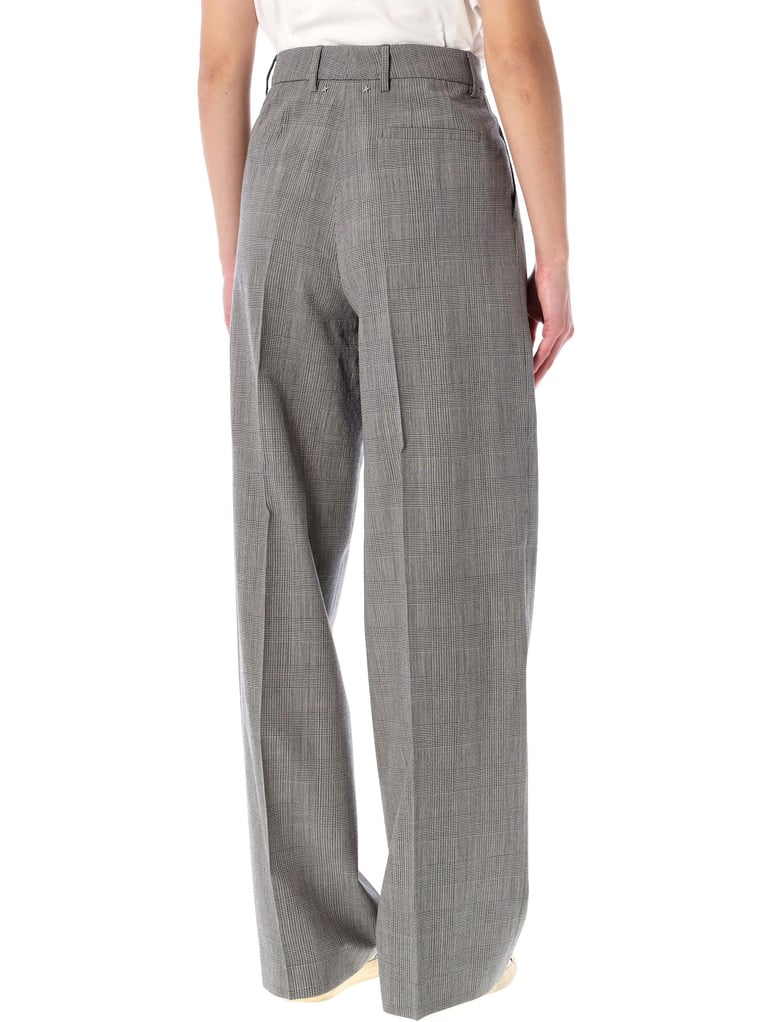 golden goose grey prince-of-wales oversize trousers by Selfnex