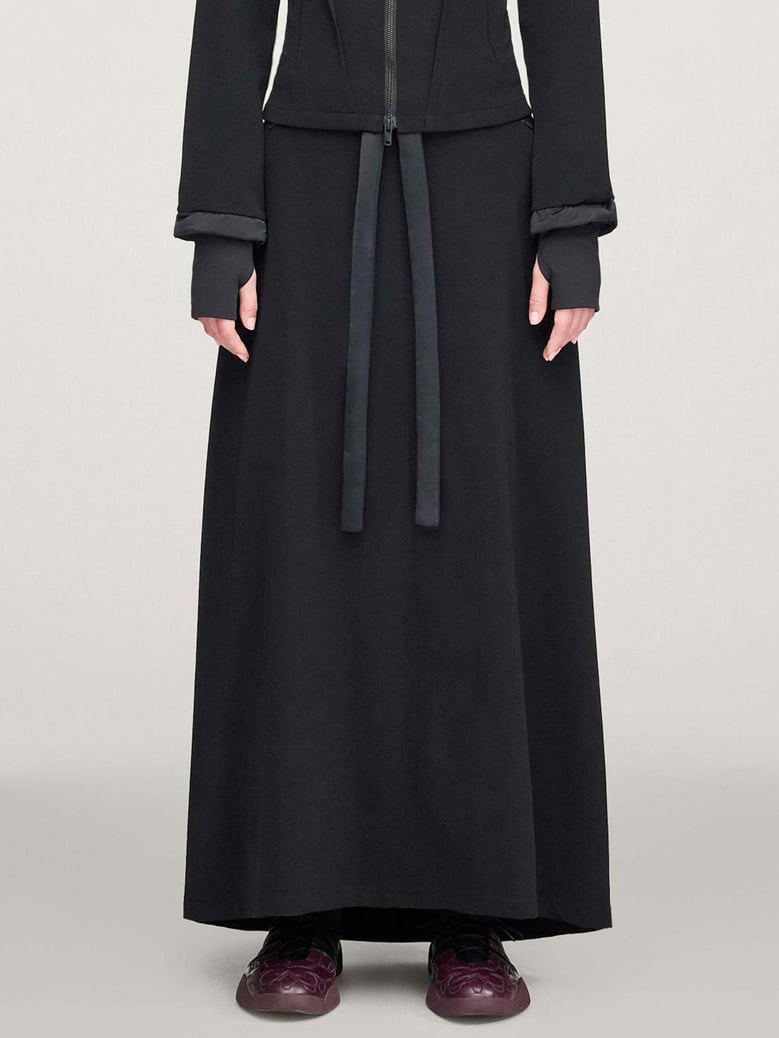 long skirt with belt by Selfnex