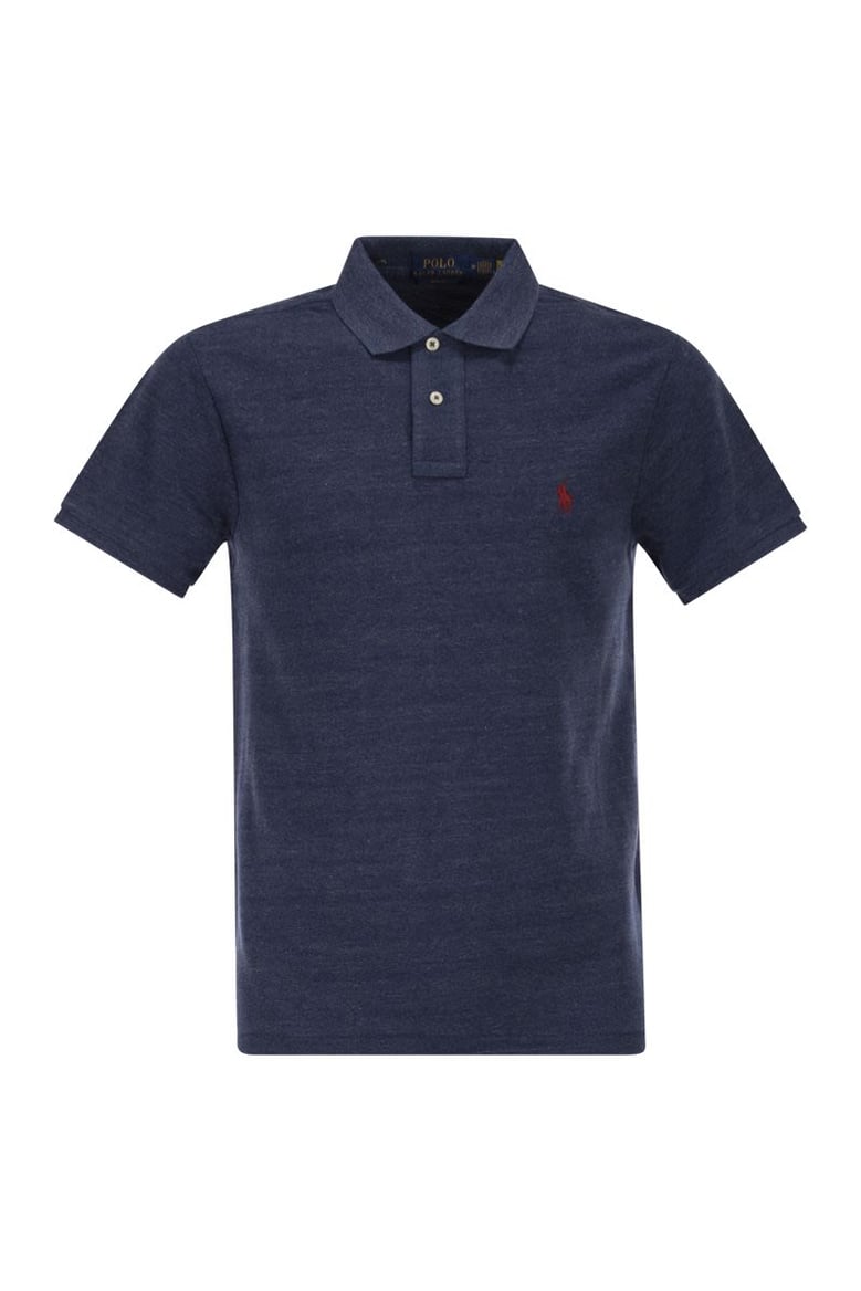 slim-fit pique polo shirt by Selfnex