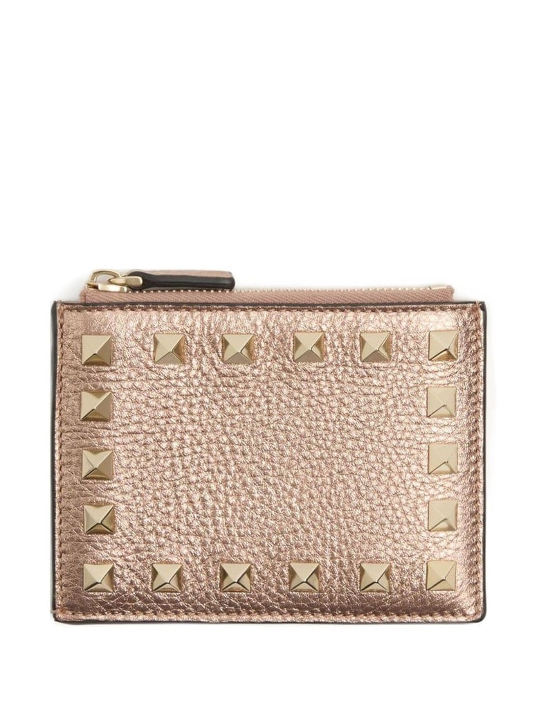 rockstud leather coin purse by Selfnex