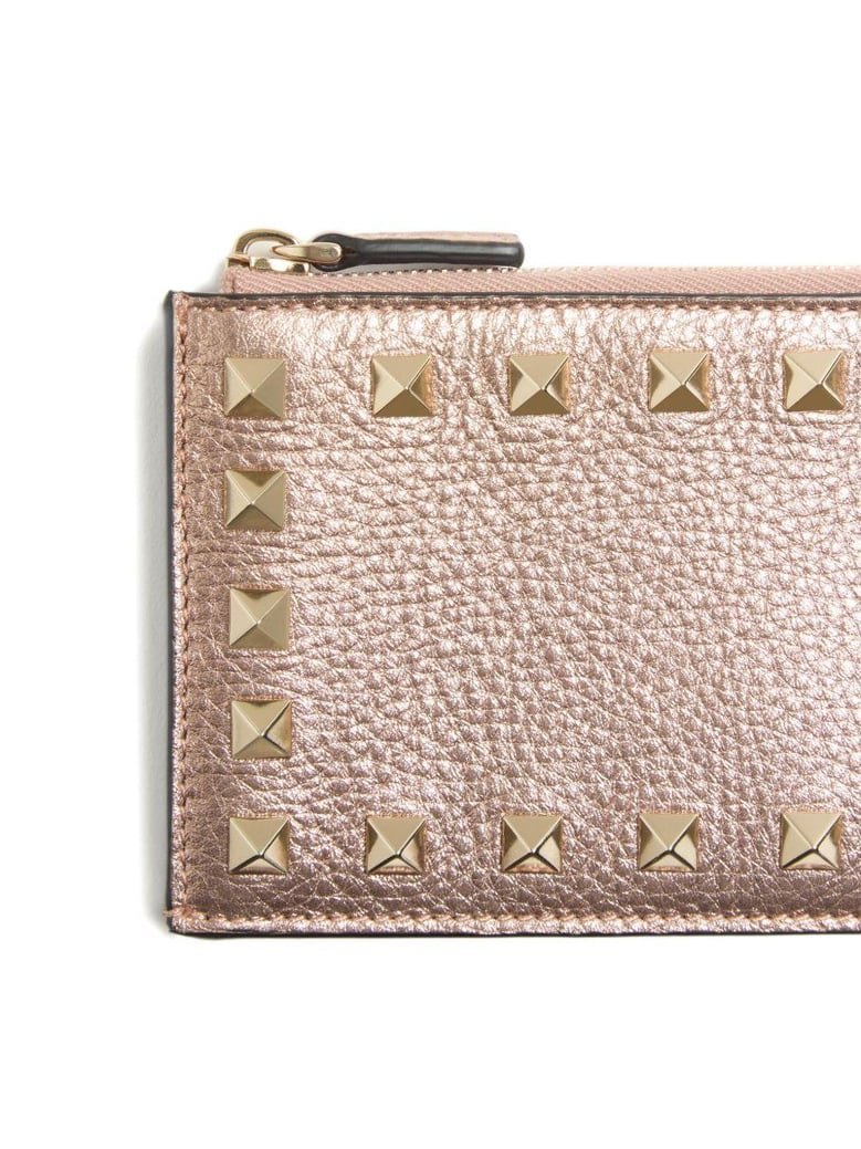 rockstud leather coin purse by Selfnex