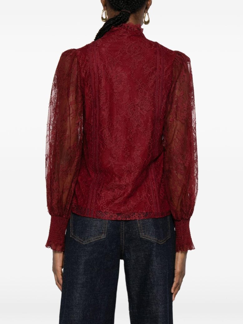 bordeaux nylon shirt by Selfnex