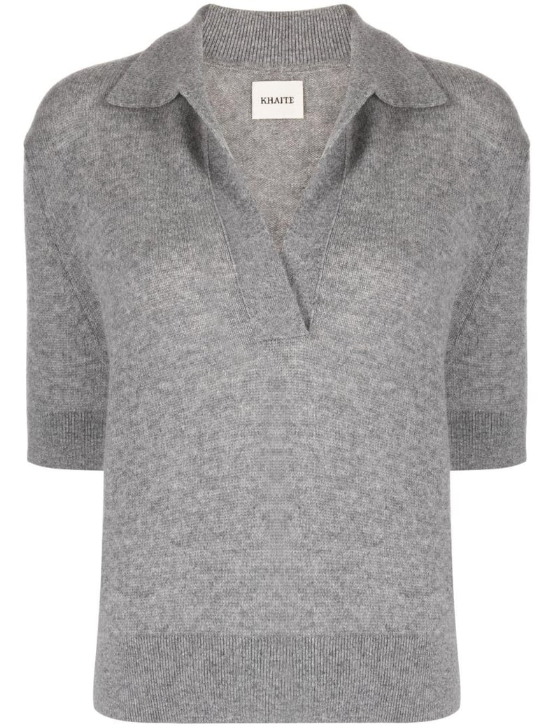 shrunken cashmere polo shirt by Selfnex