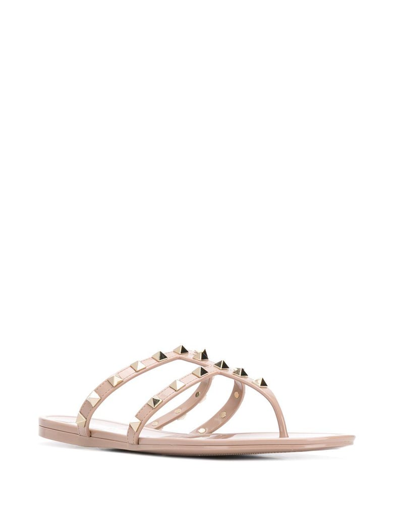 summer rockstud thong sandals by Selfnex
