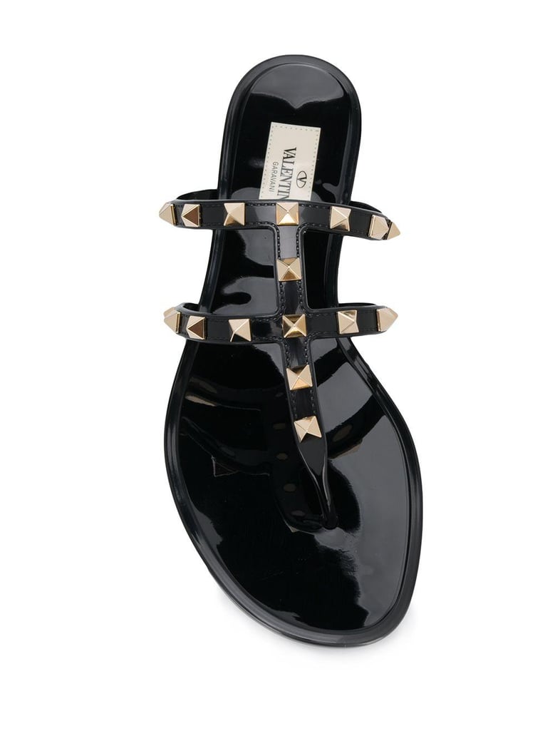 summer rockstud thong sandals by Selfnex