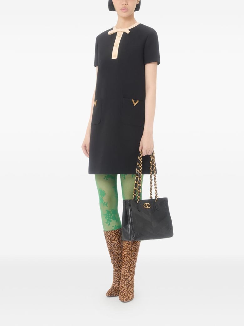 wool and silk blend dress by Selfnex