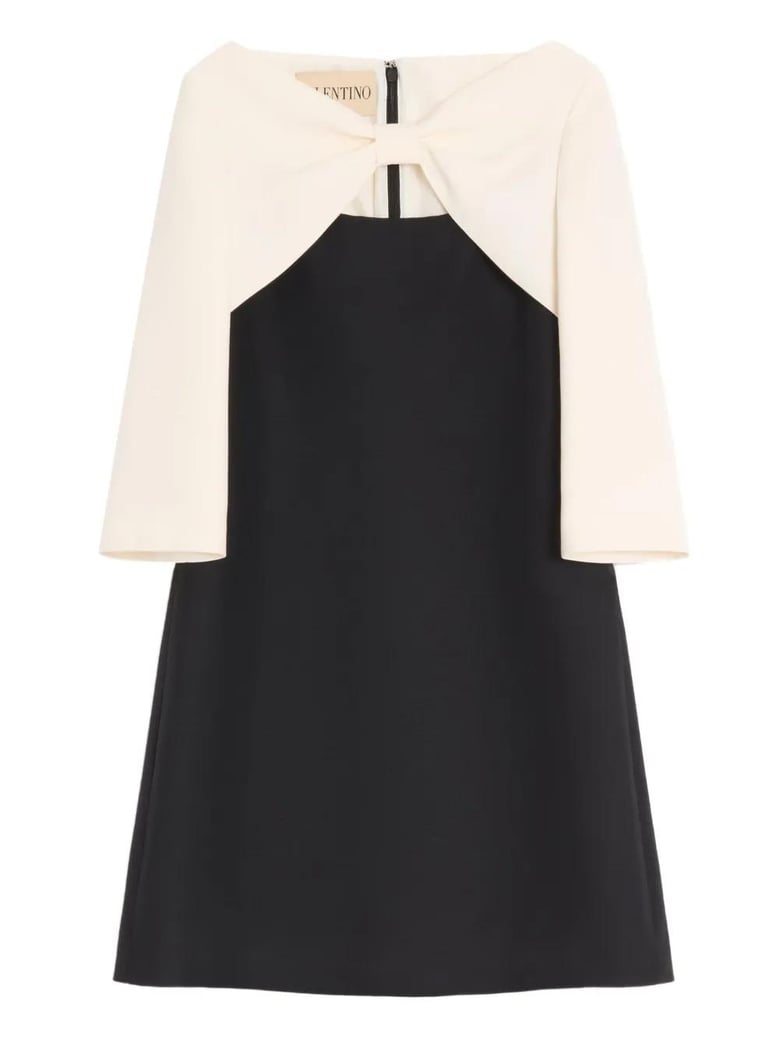 wool and silk mini dress by Selfnex