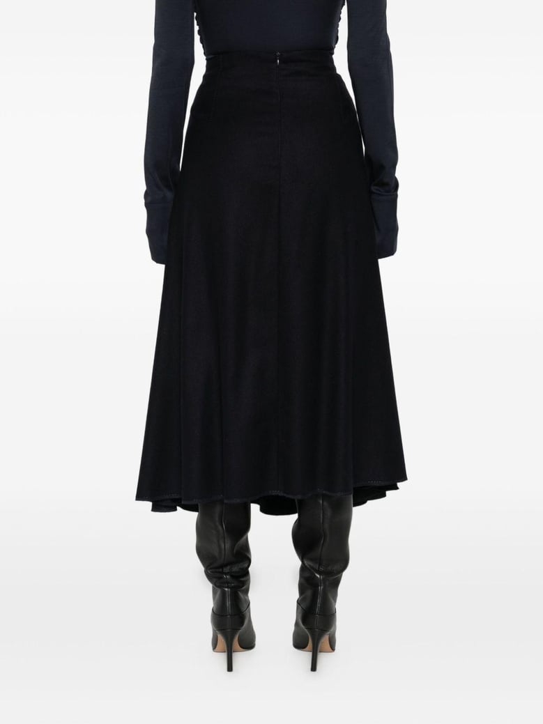 cotton midi skirt by Selfnex