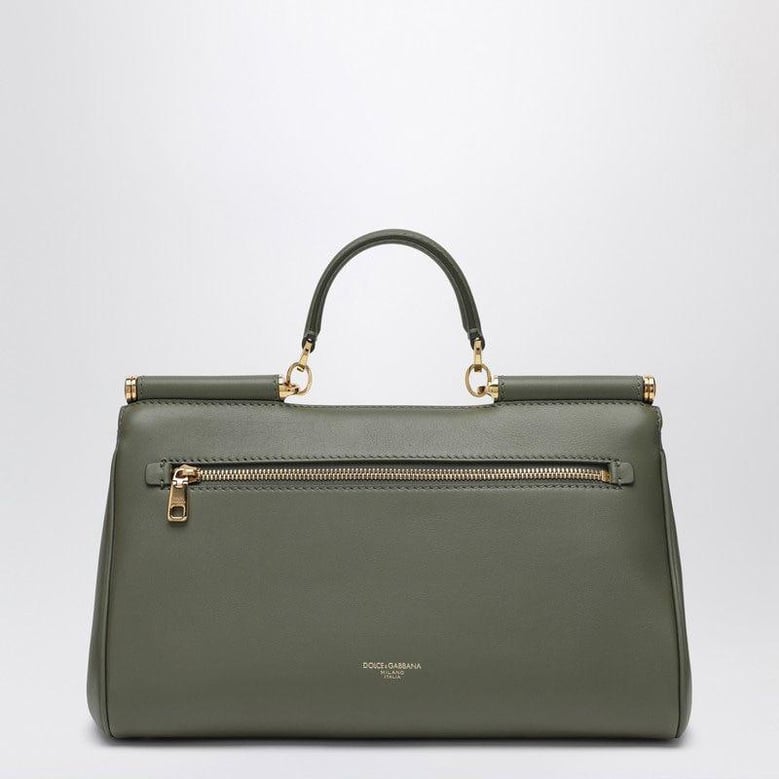 my sicily handbag in military green leather by Selfnex
