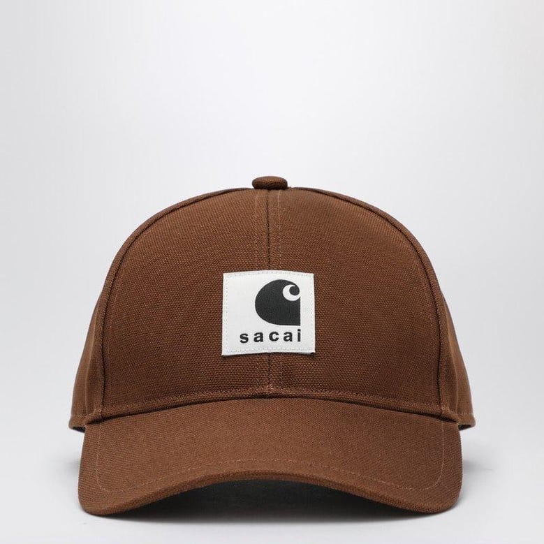 beige baseball cap with logo patch by Selfnex