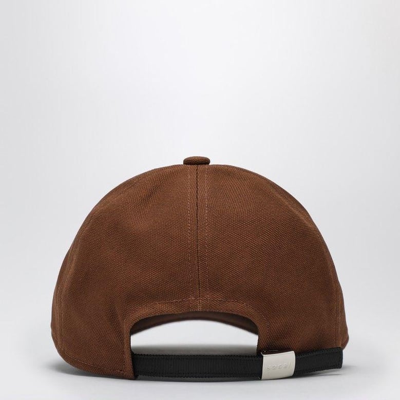 beige baseball cap with logo patch by Selfnex