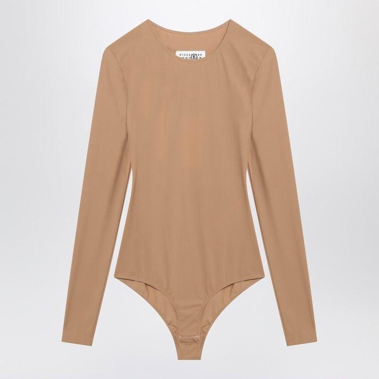 skintone bodysuit in lycra jersey by Selfnex